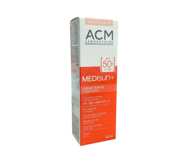 Medisun+ SPF50+ crème teintée claire ACM - tube de 50ml - image 1