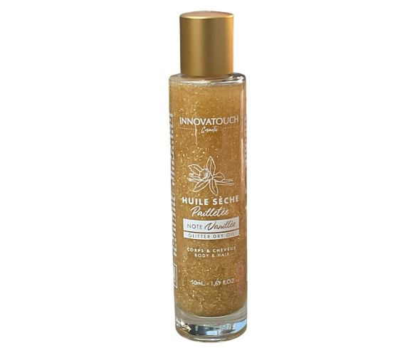 Huile sèche pailletée senteur Vanille Innovatouch Cosmetic - flacon de 50ml - image 1