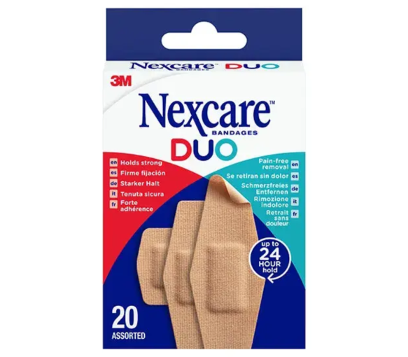 Pansements DUO Nexcare - boite de 20 pansements