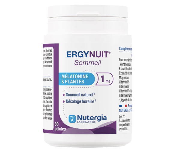 Ergynuit sommeil Nutergia - pot de 60 gélules