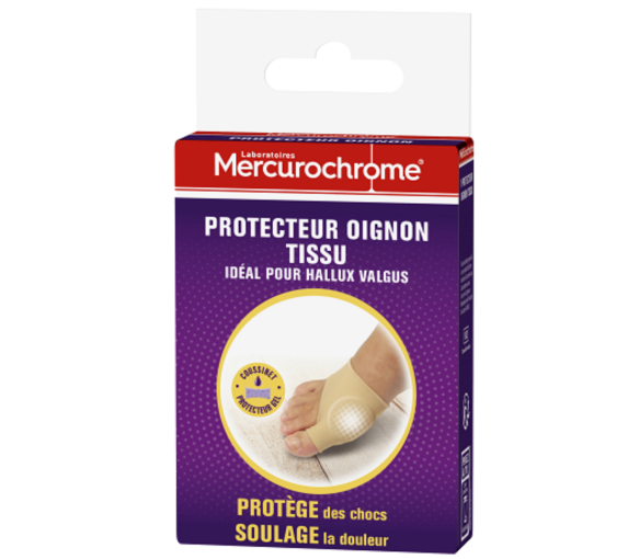 Protecteur oignon tissu Mercurochrome - boite d'un protecteur