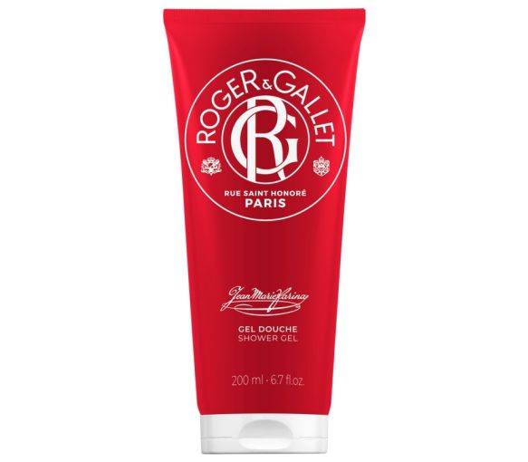 Gel douche fraîcheur vivifiant Jean-Marie Farina Roger & Gallet - tube de 200 ml