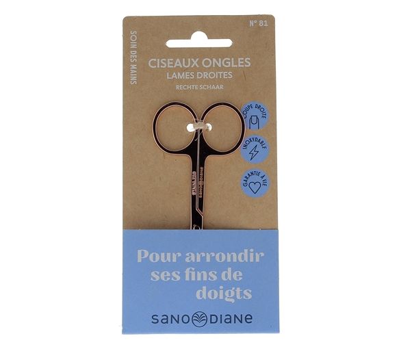 Ciseaux à ongles lames droites Sanodiane - une paire de ciseaux