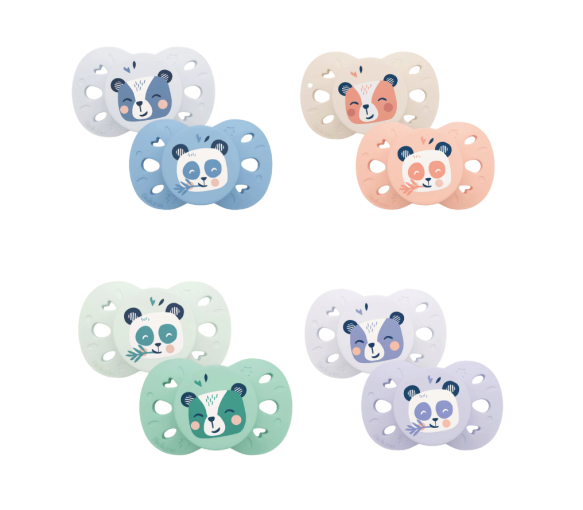 Sucettes anatomiques 18 mois+ animaux Biolane - lot de 2 sucettes - image 1