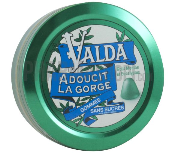 Valda Gommes menthe et eucalyptus sans sucre - image 1