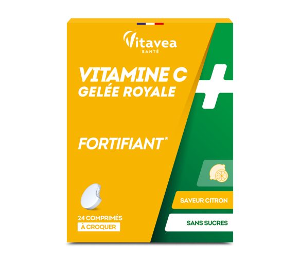 Vitamine C + gelée royale Vitavea - boite de 24 comprimés à croquer