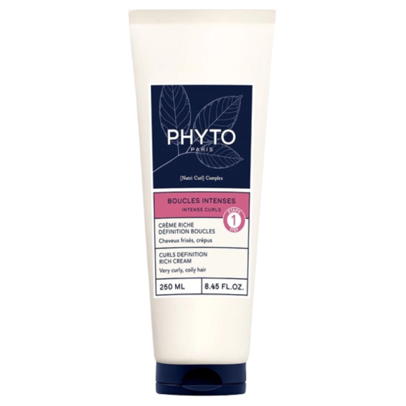 Boucles intenses crème riche définition boucles Phyto - tube de 250ml
