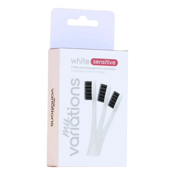 Têtes de brosse blanches gencives sensibles MyVariations - 3 têtes de brosse