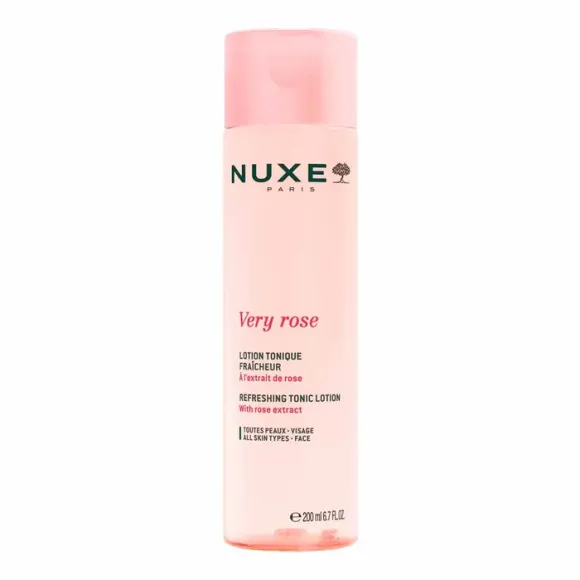 Very Rose lotion tonique fraîcheur Nuxe - flacon de 200ml