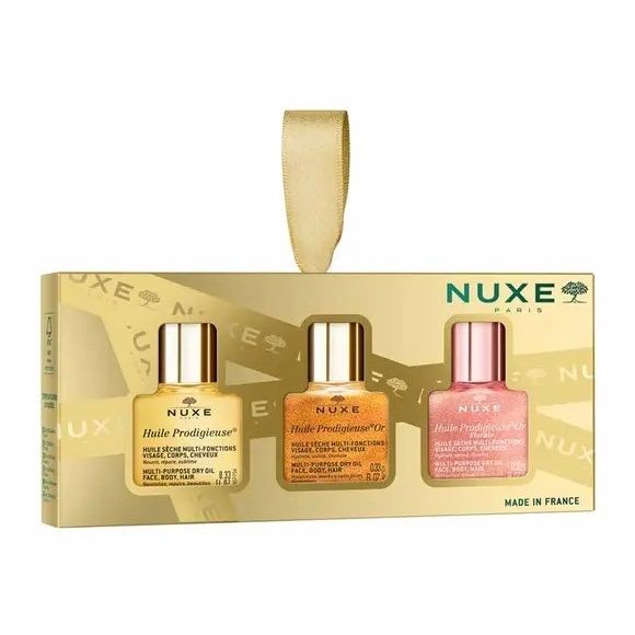 Coffret Les 3 Prodigieux Nuxe - coffret contenant 3 flacons