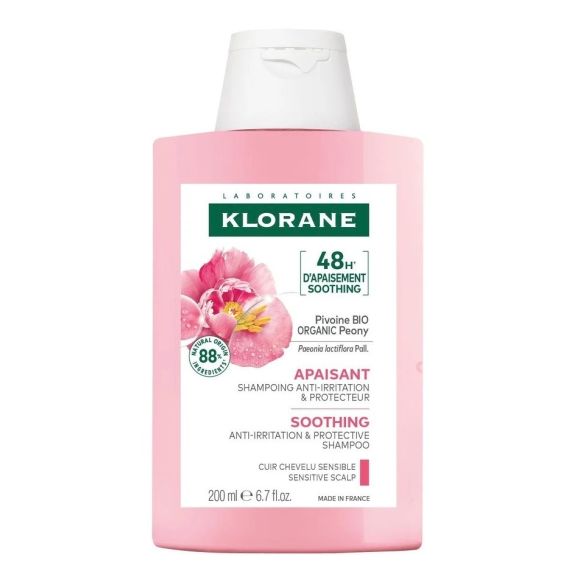Shampooing apaisant & anti-irritant à la pivoine bio Klorane - flacon de 200ml