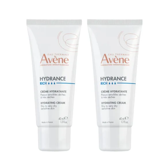 Hydrance rich crème hydratante riche Avène - lot de 2 tubes de 40ml 