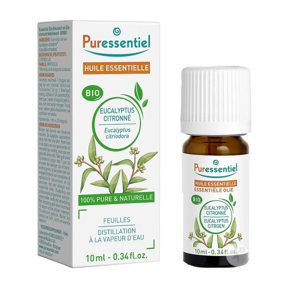 Huile essentielle d'Eucalyptus citronné Puressentiel - flacon de 10ml