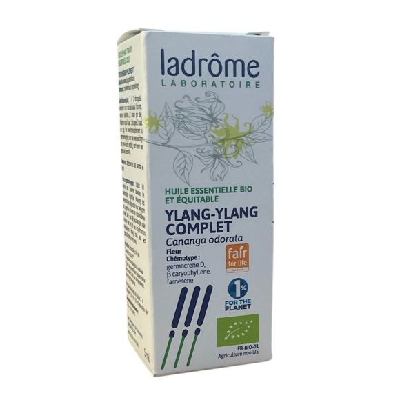 Huile essentielle ylang ylang complet Bio Ladrôme - Flacon de 5ml