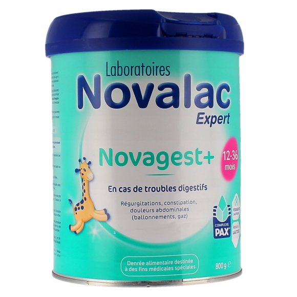 Novagest + lait en poudre troubles digestifs 12-36 mois Novalac - pot de 800g