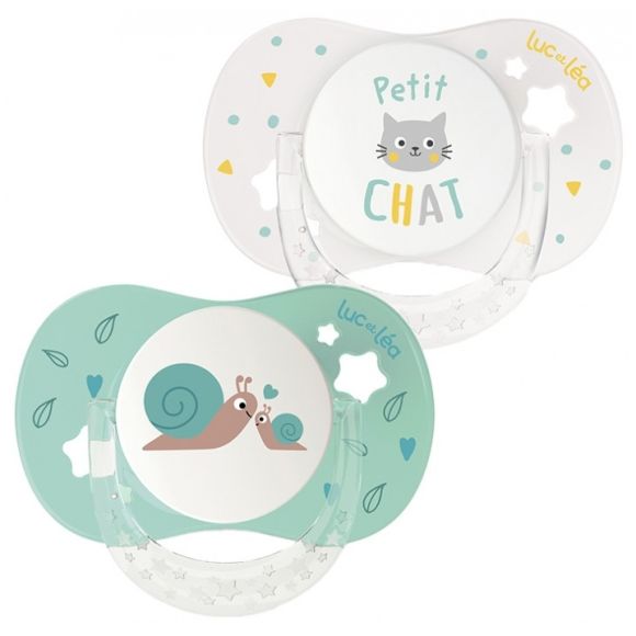 Sucette anatomique essentiel 6-18 mois Luc et Léa - lot de 2 sucettes