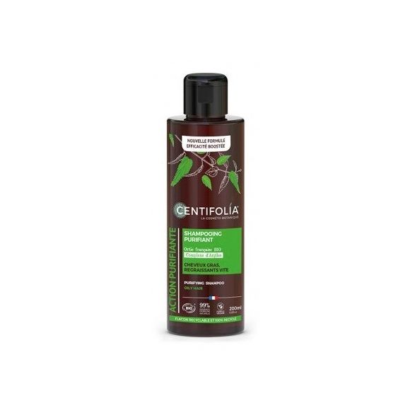 Shampooing purifiant cheveux gras Bio Centifolia - flacon de 200ml