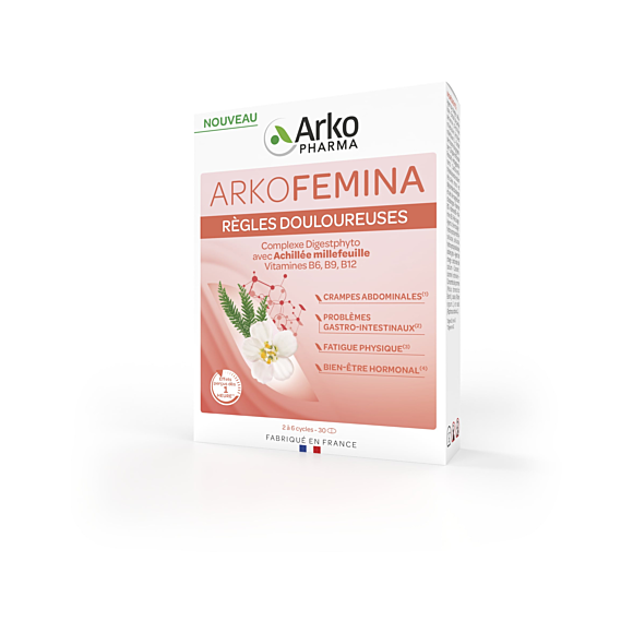 Arkofemina règles douloureuses Arkopharma - boîte de 30 comprimés