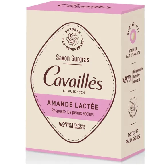 Savon surgras amande lactée Rogé Cavaillès - pain de 100g