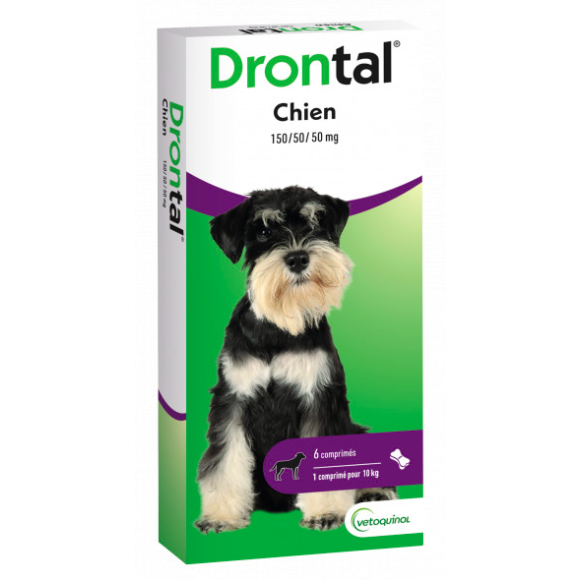 Dontral chien comprimé appétent arôme viande Vetoquinol - boite de 6 comprimés sécables