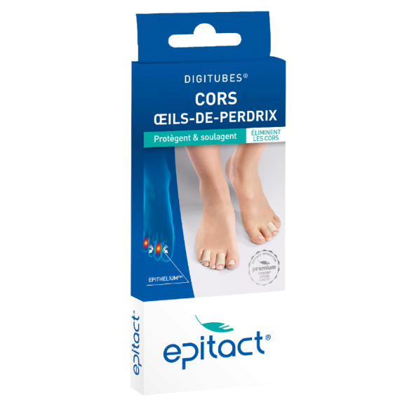 Digitubes cors oeils-de-perdrix taille M Epitact - 1x10cm 