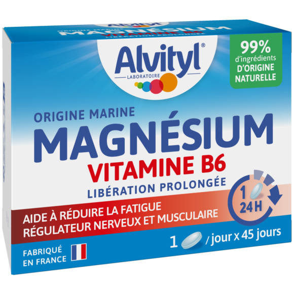 Magnésium Vitamine B6 Alvityl - boite de 45 comprimés