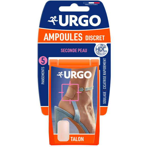 Pansements ampoules discret Urgo - boîte de 5 pansements