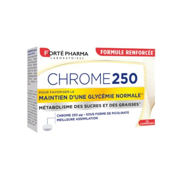 Chrome 250 Forté Pharma - boîte de 30 comprimés