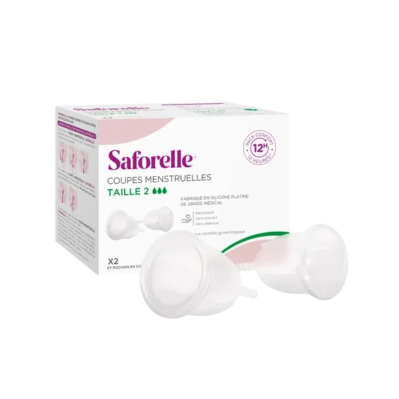 Coupes menstruelles taille 2 Saforelle - 2 coupes menstruelles