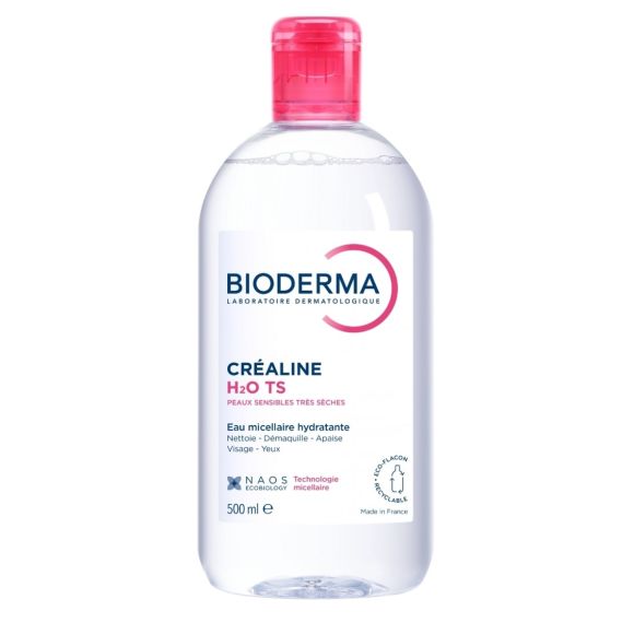 Eau micellaire Créaline TS H20 Bioderma - flacon de 500 ml