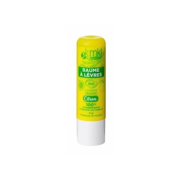 Baume à lèvres bio Citron MKL Green Nature - 1 stick de 4g