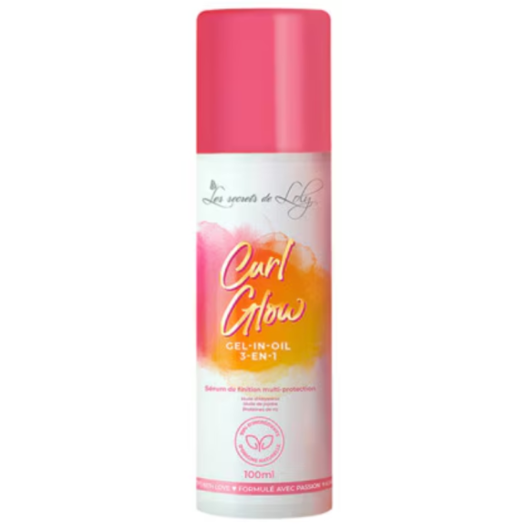 Curl Glow sérum finition 3en1 Les Secrets de Loly - flacon-pompe de 100ml