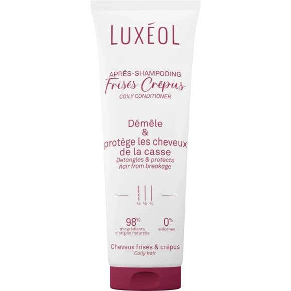 Après-shampooing frisés crépus Luxéol - tube de 250ml