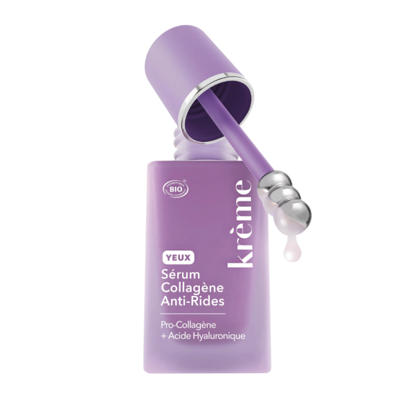 Sérum Collagène anti-rides yeux bio Krème - flacon de 15ml