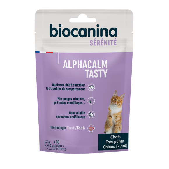 Alphacalm Tasty Chat Biocanina - sachet de 30 bouchées