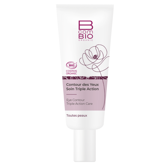 Contour des yeux soin triple action BcomBIO - tube de 20 ml