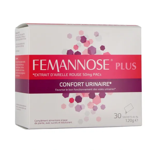 Femannose Plus confort urinaire Melisana Pharma - boite de 30 sachets de 4g