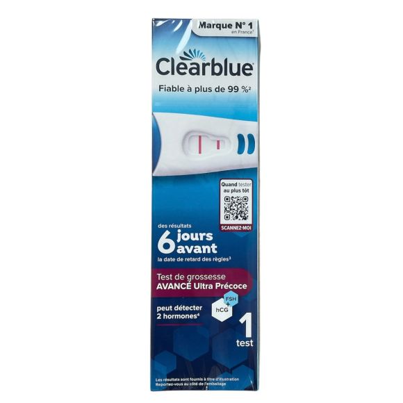 Test de grossesse détection précoce Clearblue - un test