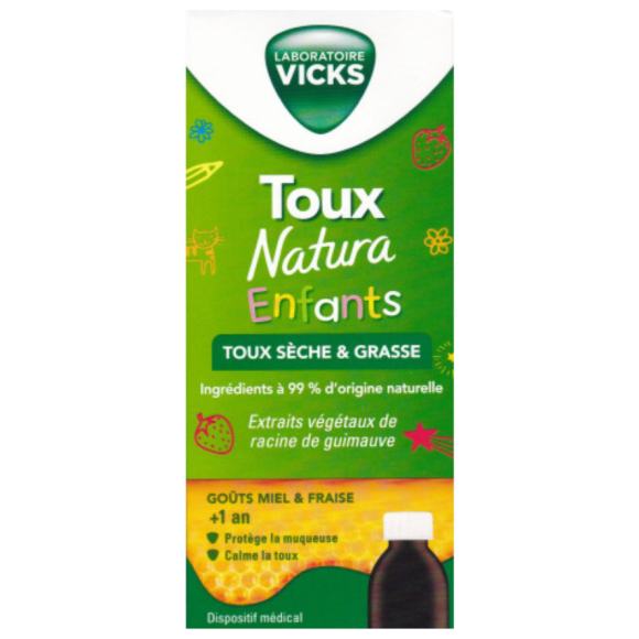 Toux natura enfants Vicks - flacon de 140ml