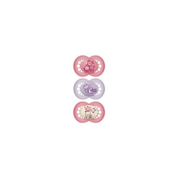 Sucette anatomique Original jour/nuit 18 mois+ rose Mam - lot de 3 sucettes