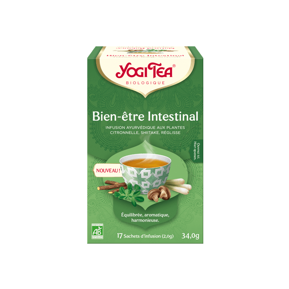 Bien-être intestinal bio Yogi Tea - boite de 17 sachets