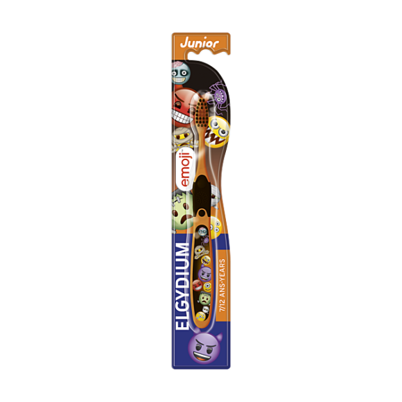 Brosse à dents 7-12 ans junior emoji Elgydium - une brosse à dents