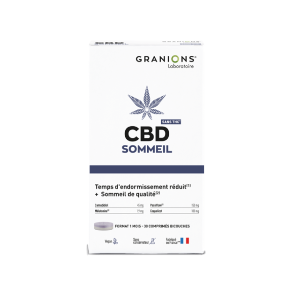 CBD Sommeil Granions - boite de 30 comprimés