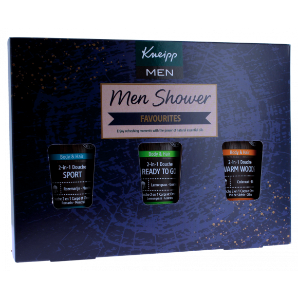 Coffret Men Shower Favourites Kneipp - coffret de 3 produits