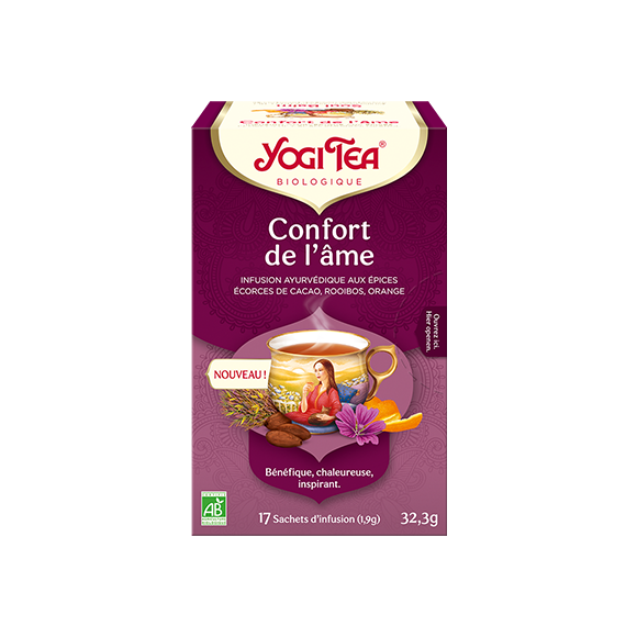 Confort de l'âme infusion bio Yogi Tea - boite de 17 sachets