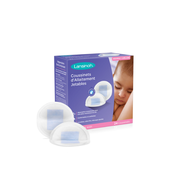 Coussinets d'allaitement jetables Lansinoh - boîte de 24 coussinets