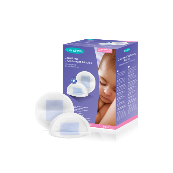 Coussinets d'allaitement jetables Lansinoh - boîte de 60 coussinets