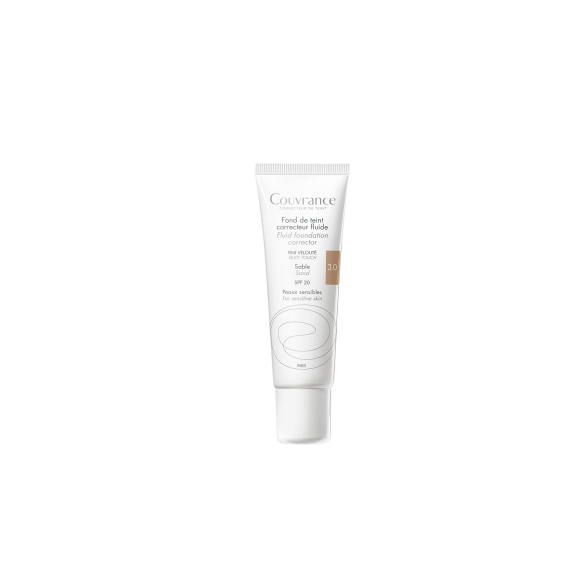 Couvrance fond de teint correcteur fluide Sable 3.0 Avène - Tube de 30 ml
