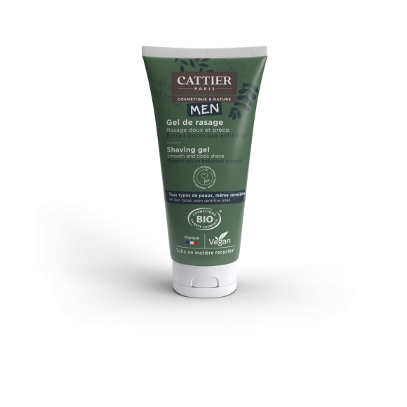 Gel de rasage bio homme Cattier - tube de 150 ml