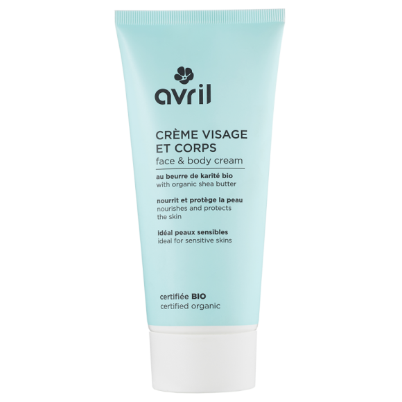 Crème visage et corps bio Avril - tube de 200 ml